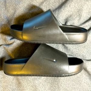 Nike Calm slides size 13 brand new Black/Noir